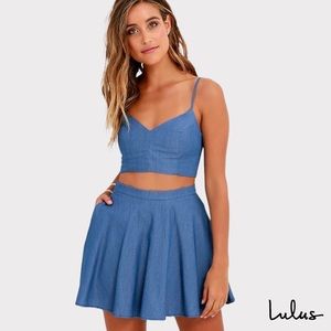 Lulus Chambray Skirt